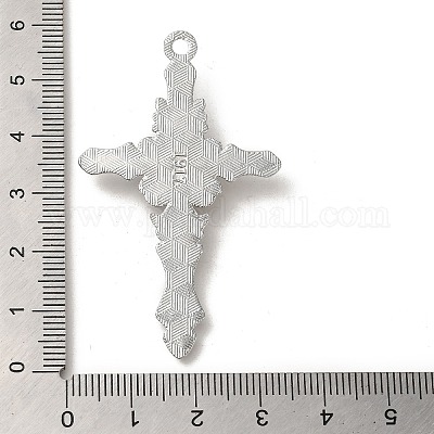 Большие подвески из сплава с рубиновыми стразами FIND-G067-15C-P-1