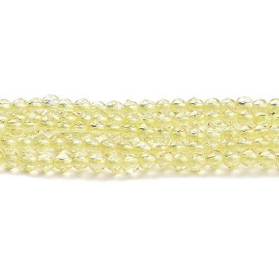 Прозрачные стеклянные бусины GLAA-H021-03-04-1