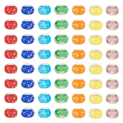 Светятся в темноте ручной светящийся стиль лампворк большое отверстие европейских бисера LPDL-BT0001-01-1