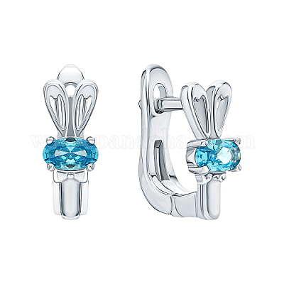 Комплект украшений из стерлингового серебра с микропаве из кубических цирконий SA3308-3-1