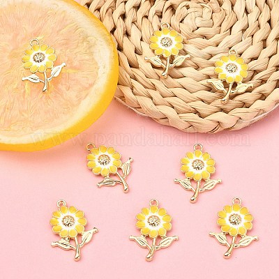 8 шт. Подвески из сплава с эмалью ENAM-YW0002-31H-1