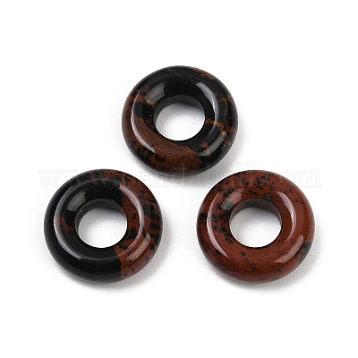 Натурального красного дерева обсидиана подвески G-G202-07I-1