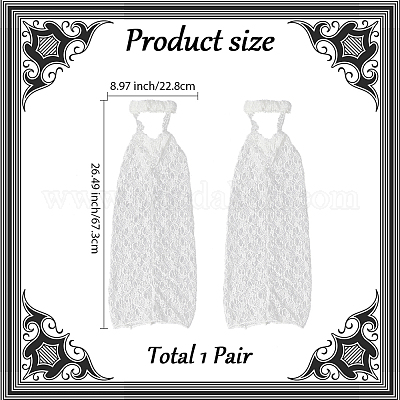 Рукава из поликоттона AJEW-WH20064-17A-1