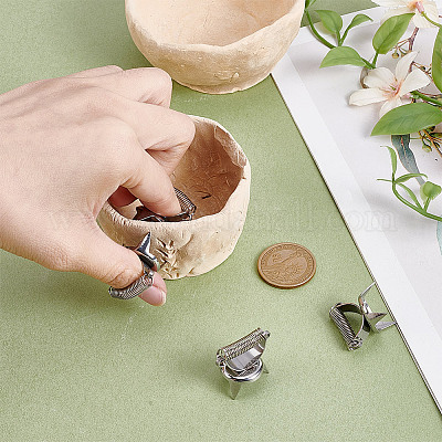 2 шт. щипцы для тигля из нержавеющей стали TOOL-WH0059-035-1