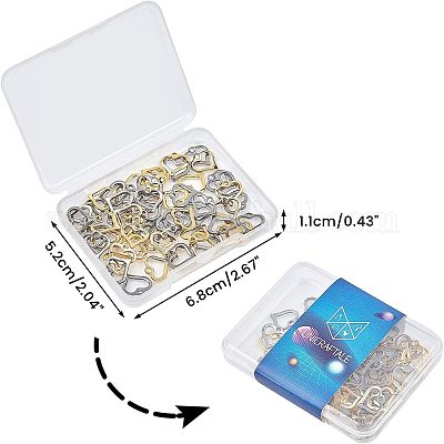 Подвески в виде открытого сердца из нержавеющей стали 304 STAS-UN0003-61-1