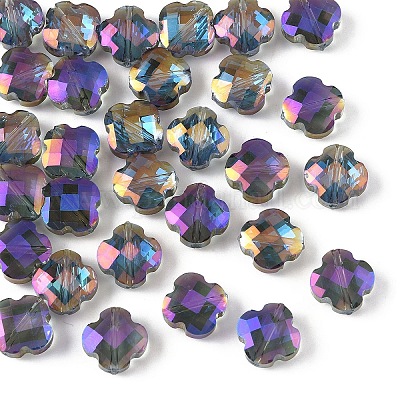 30 шт. Гальванические стеклянные бусины EGLA-YW0006-16A-1