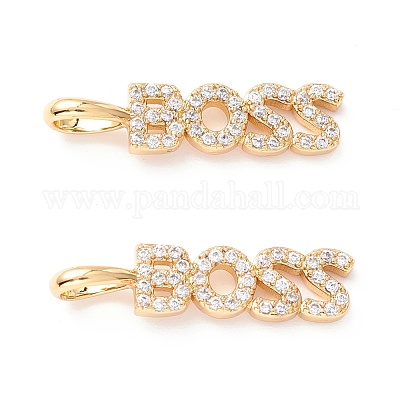 Латунные микропаве прозрачные подвески с фианитом ZIRC-Z019-37G-NR-1