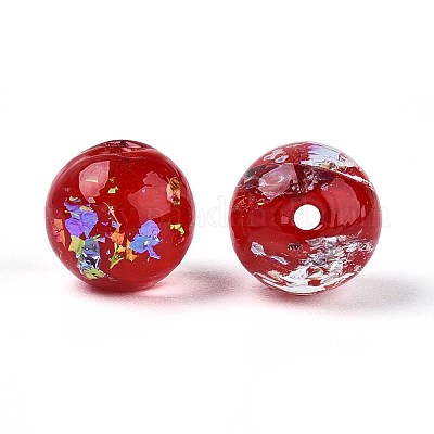 Ручной работы бусины фольги LAMP-T021-31F-1