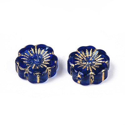 Прозрачные стеклянные бусины GLAA-N055-01G-1