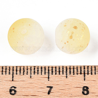 Стеклянные бусины с эффектом потрескивания DGLA-T004-01I-1