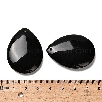 Натуральный черный обсидиан подвески G-Z088-02C-1