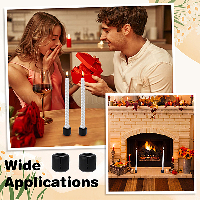 Фарфоровые подсвечники&nbsp;LS-AJEW-WH0481-64-1