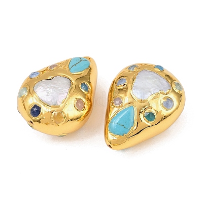 Окрашенная синтетическая бирюза KK-H516-17G-1