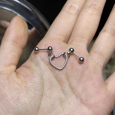 Двойные серьги для прокалывания хряща из нержавеющей стали 304 FS-WG816F8-01-1