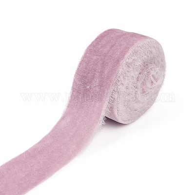 Плоская бархатная лента с потертой бахромой длиной 3 ярд. OCOR-XCP0002-65-1