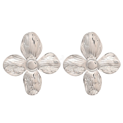 Некорневая нержавеющая сталь 304 серьги-гвоздики для женщин EJEW-E291-03P-1