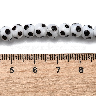 Бусины лэмпворк  LAMP-D002-6mm-01F-1