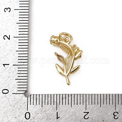 Латунные микро проложить кубического циркония подвески KK-Z120-06G-02-1