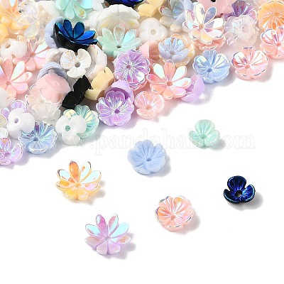 120 шт. 3 вида непрозрачных смоляных бусин RESI-FS0002-29-1