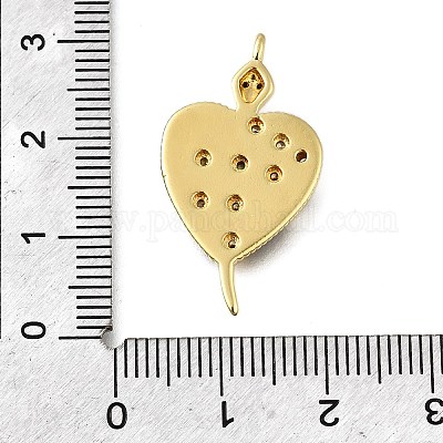 Латунные микро проложить кубического циркония подвески KK-S523-15G-1