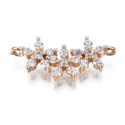 Латунные соединители с прозрачным кубическим цирконием KK-S359-151-RS-1