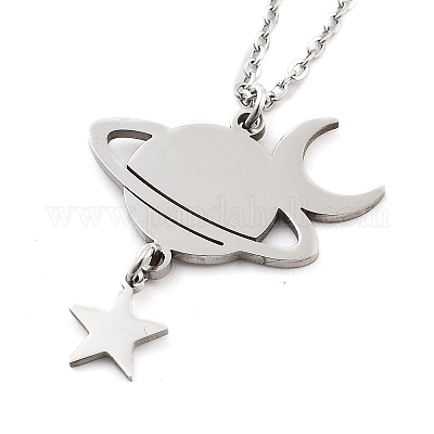 Не тускнеющие подвески из нержавеющей стали 304 NJEW-P306-07P-1