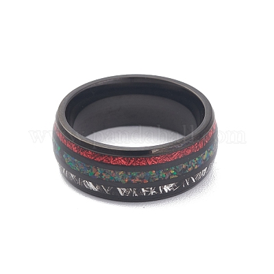 Кольцо-манжета из нержавеющей стали 304 с ионным покрытием (IP) для женщин RJEW-M014-01B-D-1