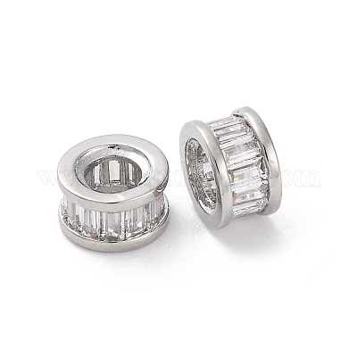 Латунные микро проложить кубических циркония шарики прокладки KK-Z084-08P-1