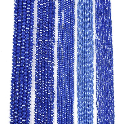 Стеклянные бусины с гальваническим покрытием  EGLA-A044-P6mm-A32-1