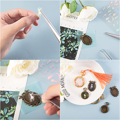 Пластиковые фото лазерные наклейки&nbsp;AJEW-OC0001-05-1