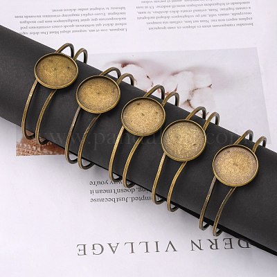 Латуни браслет делает MAK-Q011-73AB-25mm-1