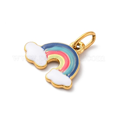 Подвески из нержавеющей стали 304 с эмалью STAS-I331-05G-1