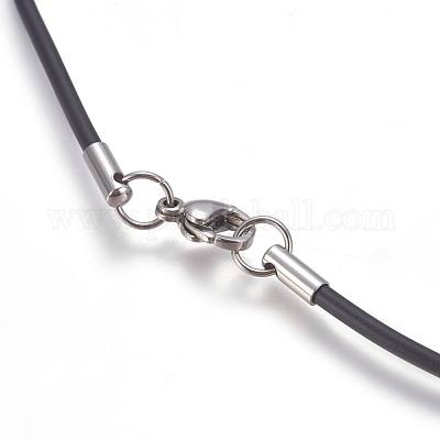 Колье из резинового шнура MAK-L023-01C-1