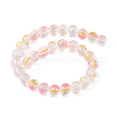 Прозрачные стеклянные бусины LAMP-F029-01C-1