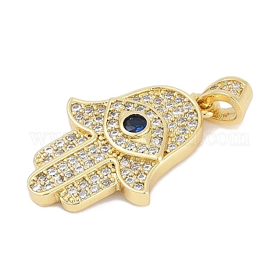 Латунные микро проложить кубического циркония подвески KK-Q028-64G-1