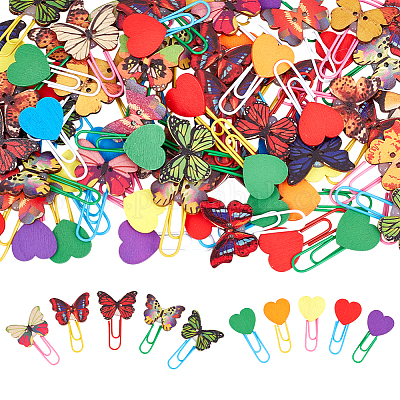 70 шт. 2 вида пластиковых скрепок AJEW-DR0002-11-1