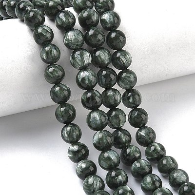 Природные SERAPHINITE нитей бисера&nbsp;G-C270-O01-07-1