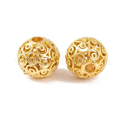 Стойки обшивки латунные бусины KK-U012-02G-1