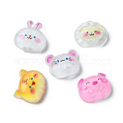 Кабошоны из полупрозрачной смолы X-RESI-E039-02-1