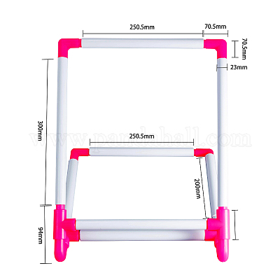 Регулируемая пластиковая регулируемая рамка клипсы для вышивания TOOL-WH0079-92-1