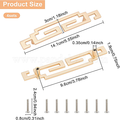 Дверные ручки шкафа из цинкового сплава FIND-WH0097-18G-1
