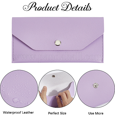 Кошельки из искусственной кожи с кнопками из сплава&nbsp;AJEW-WH20059-54B-1