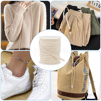 Плоский хлопковый полый шнур длиной 25 м. OCOR-BC0006-32A-1