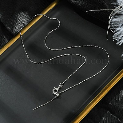 1 мм стойка покрытие латунная цепочка-столбец регулируемые слайдер ожерелья для женщин мужчин MAK-L044-54P-1