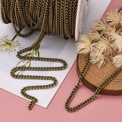 Железные кубинские звенья цепи CH-R013-5x4mm-AB-NF-1