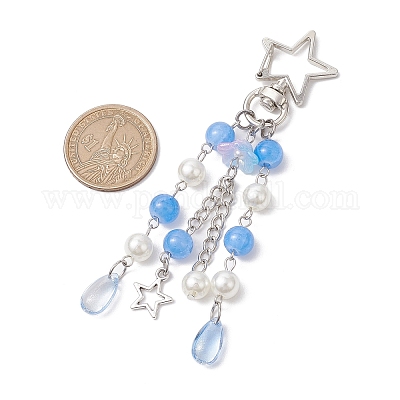 Подвеска в виде медузы из акрила и АБС-пластика KEYC-JKC01066-02-1