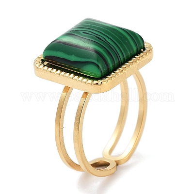 Ионное покрытие (IP) кольцо из нержавеющей стали 304 RJEW-B059-10G-04-1