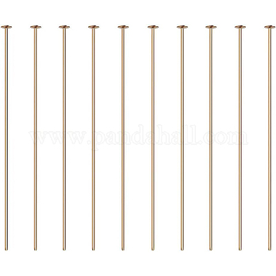 Латунные шпильки с плоской головкой KK-BC0004-01-0.7x45-1