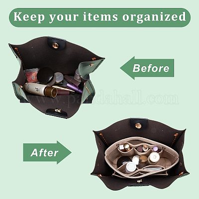 CREATCABIN 6pcs Felt Insert Organizer