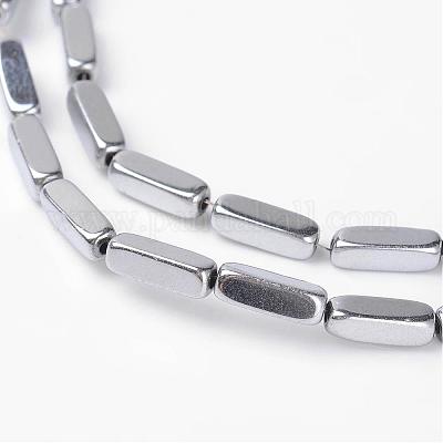 Параллелепипед немагнитная синтетический гематит бисер пряди G-D800-11B-1